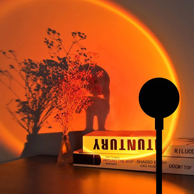 Atmosphere Night Light USB Mini Sunset Projection Lamp Live Beauty